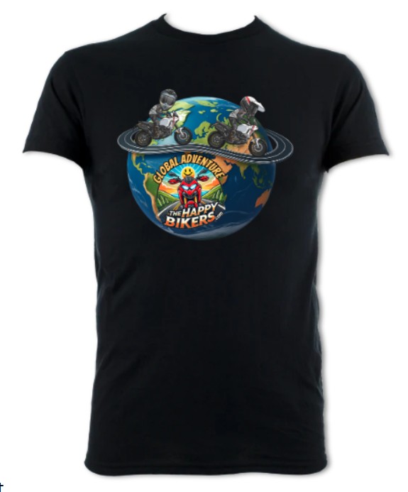 The Happy Bikers Global Adventure Unisex T-Shirt v2
